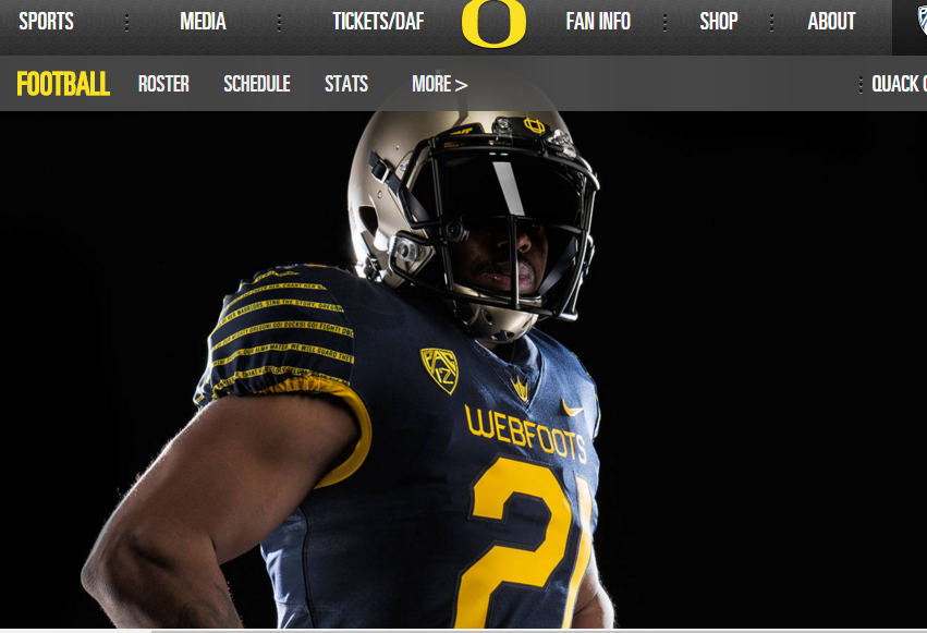 oregon ducks throwback uniforms